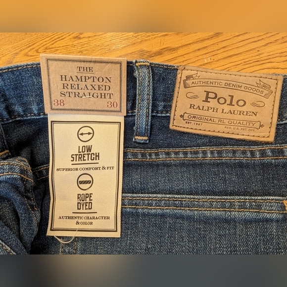 Polo Ralph Lauren Hampton Relaxed Straight Jeans mens 38x30 - Picture 8 of 12
